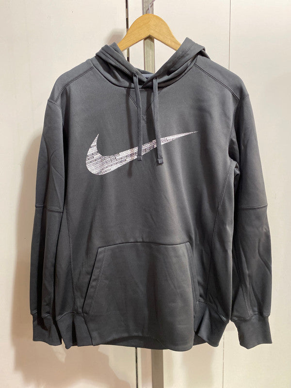 Nike Men's Swoosh Graphic Hoodie Dark Grey/White CI5797 060 N3