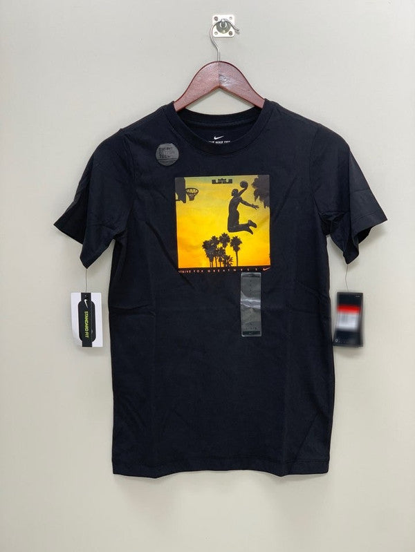 Nike Boy's Basketball T-Shirt Black CI9662 010 N8