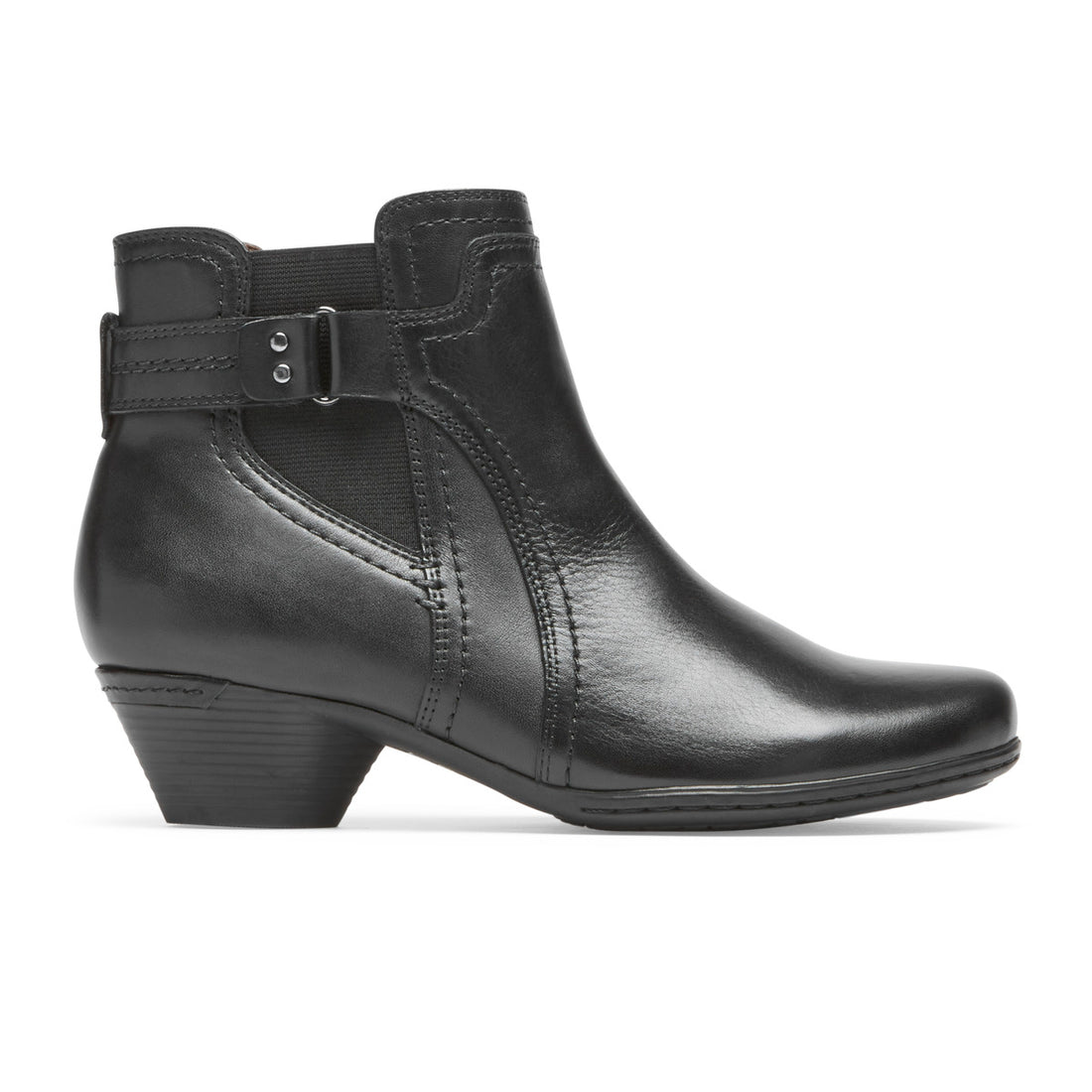 Rockport Women's Laurel Bootie Black Lthr CJ0125 - APLAZE