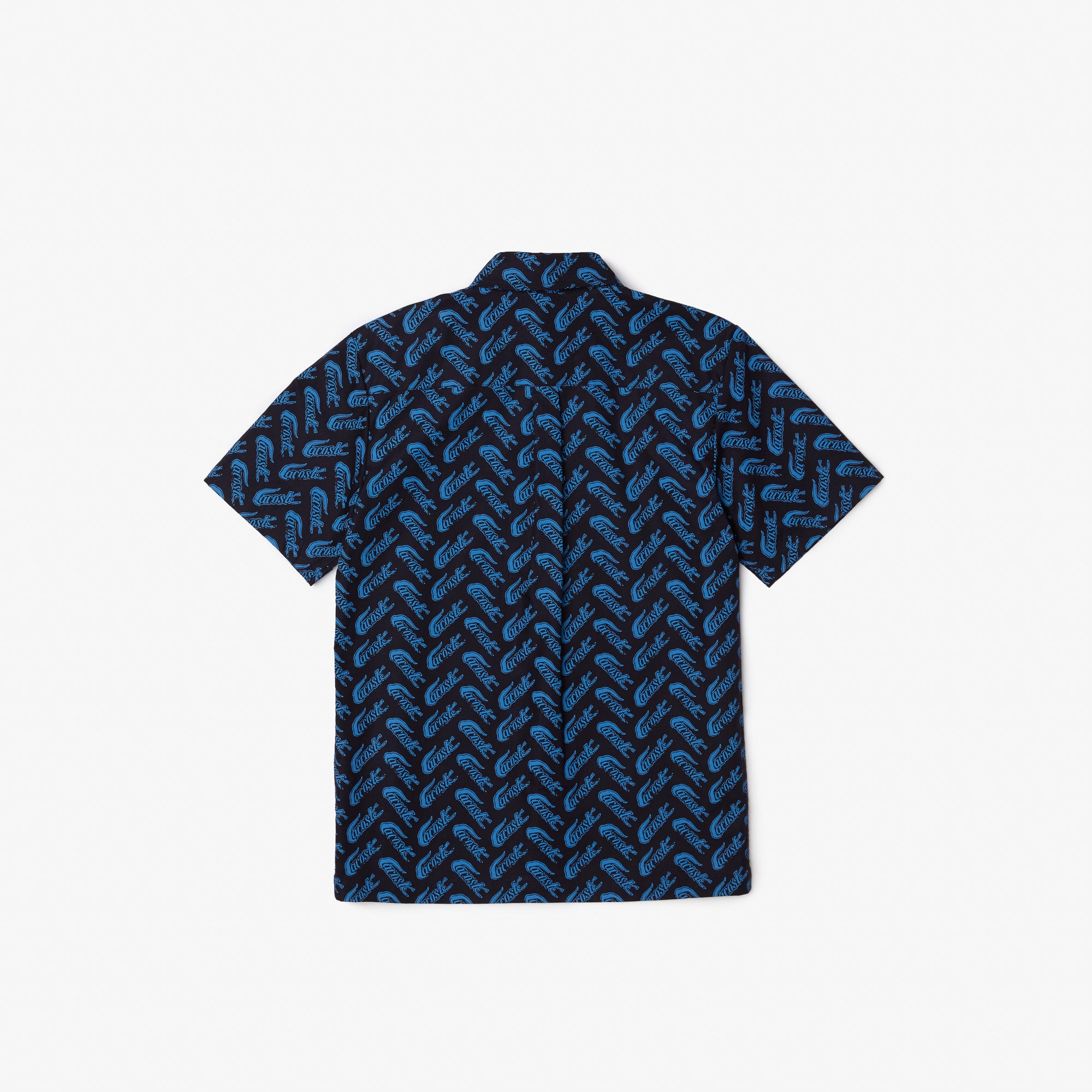 Lacoste Kids' Short Sleeve Cotton Voile Shirt Navy Blue/Ethereal CJ5482 F65