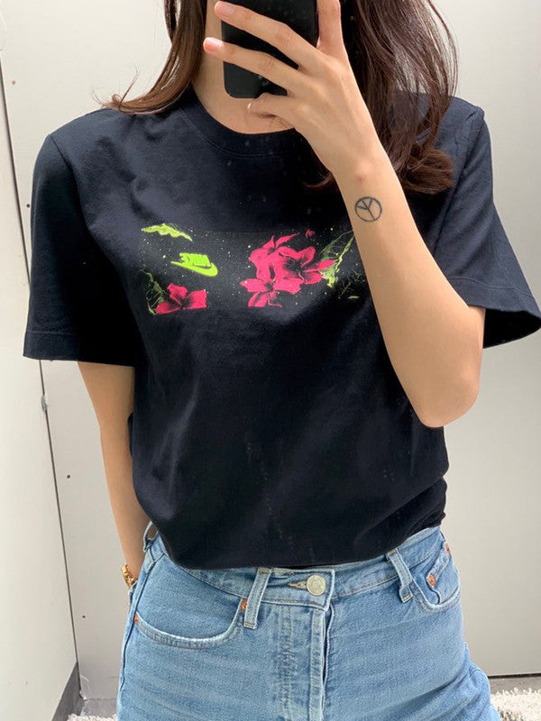 Nike Men's Pink Limeade T-Shirt Pure Black/Pink CJ6998 903 N6