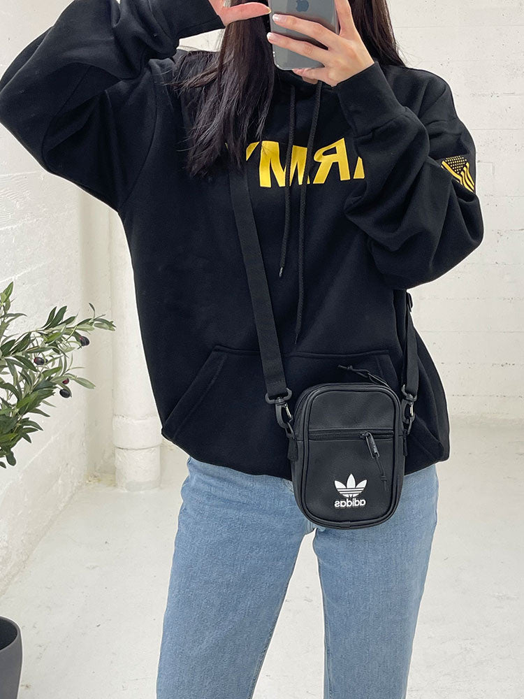 Adidas Unisex Original PU Festival Crossbody Bag Black CL2965 D2