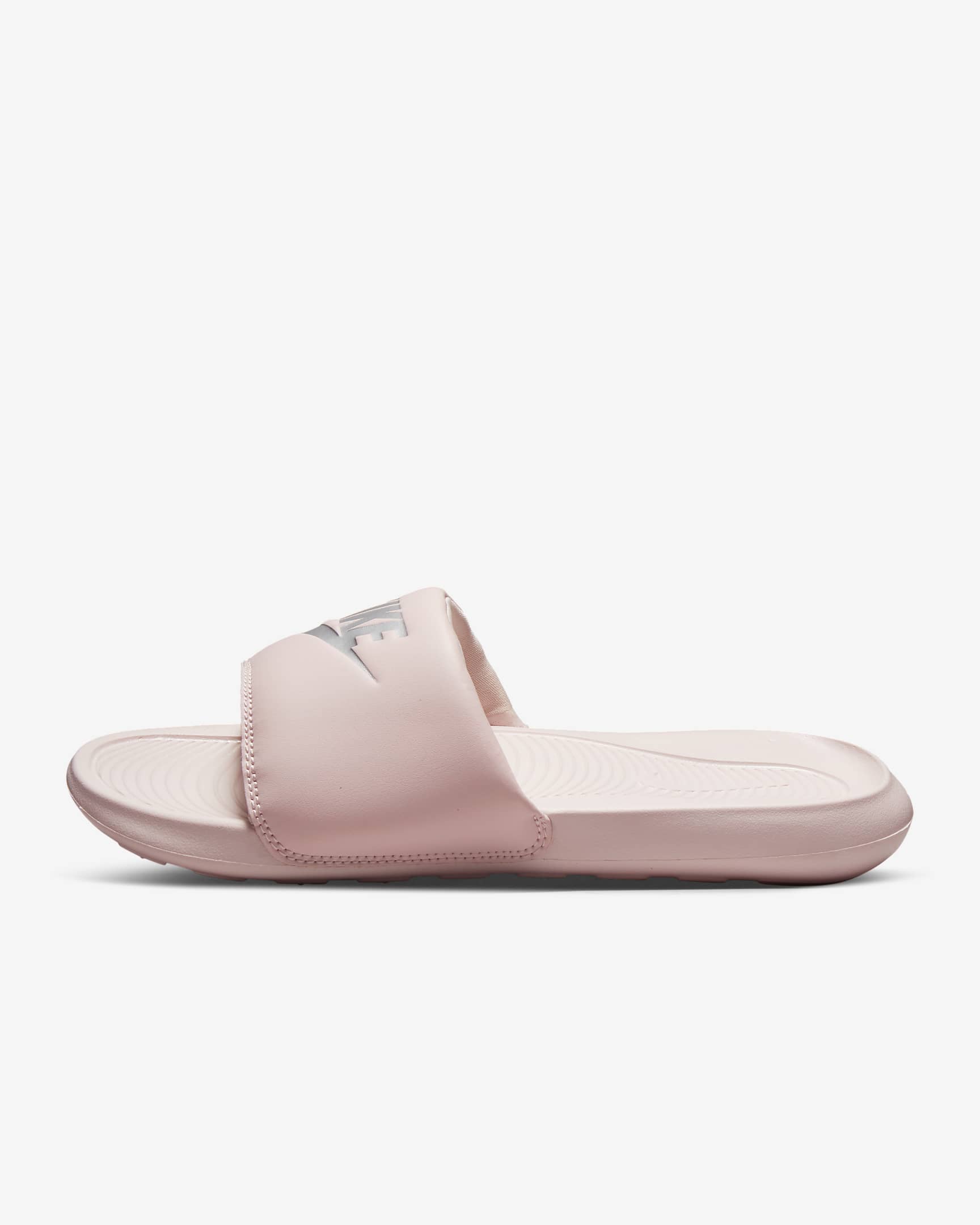 Nike Women's Victori One Slide Barely Rose/Metallic Silver CN9677 600