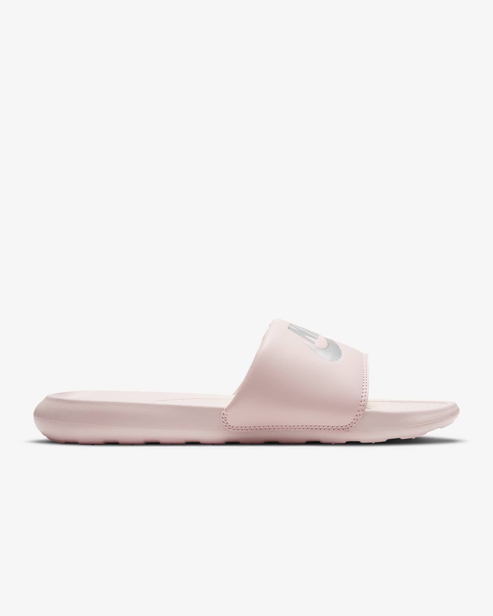 Nike Women's Victori One Slide Barely Rose/Metallic Silver CN9677 600