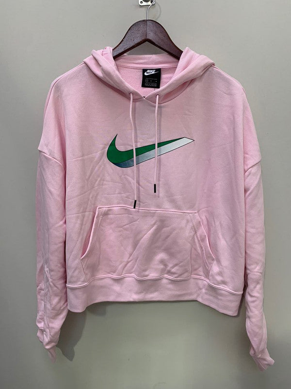 Nike Women's NSW Icon Clash Fleece Hoodie Pink CU5108 663 N3