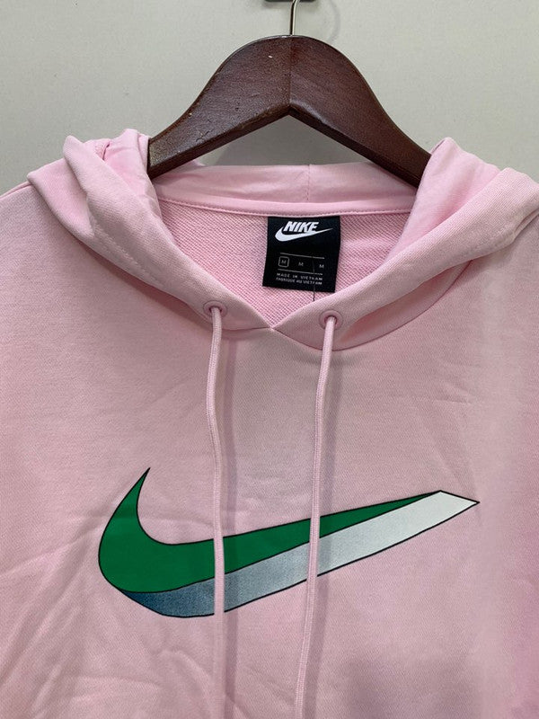 Nike Women's NSW Icon Clash Fleece Hoodie Pink CU5108 663 N3