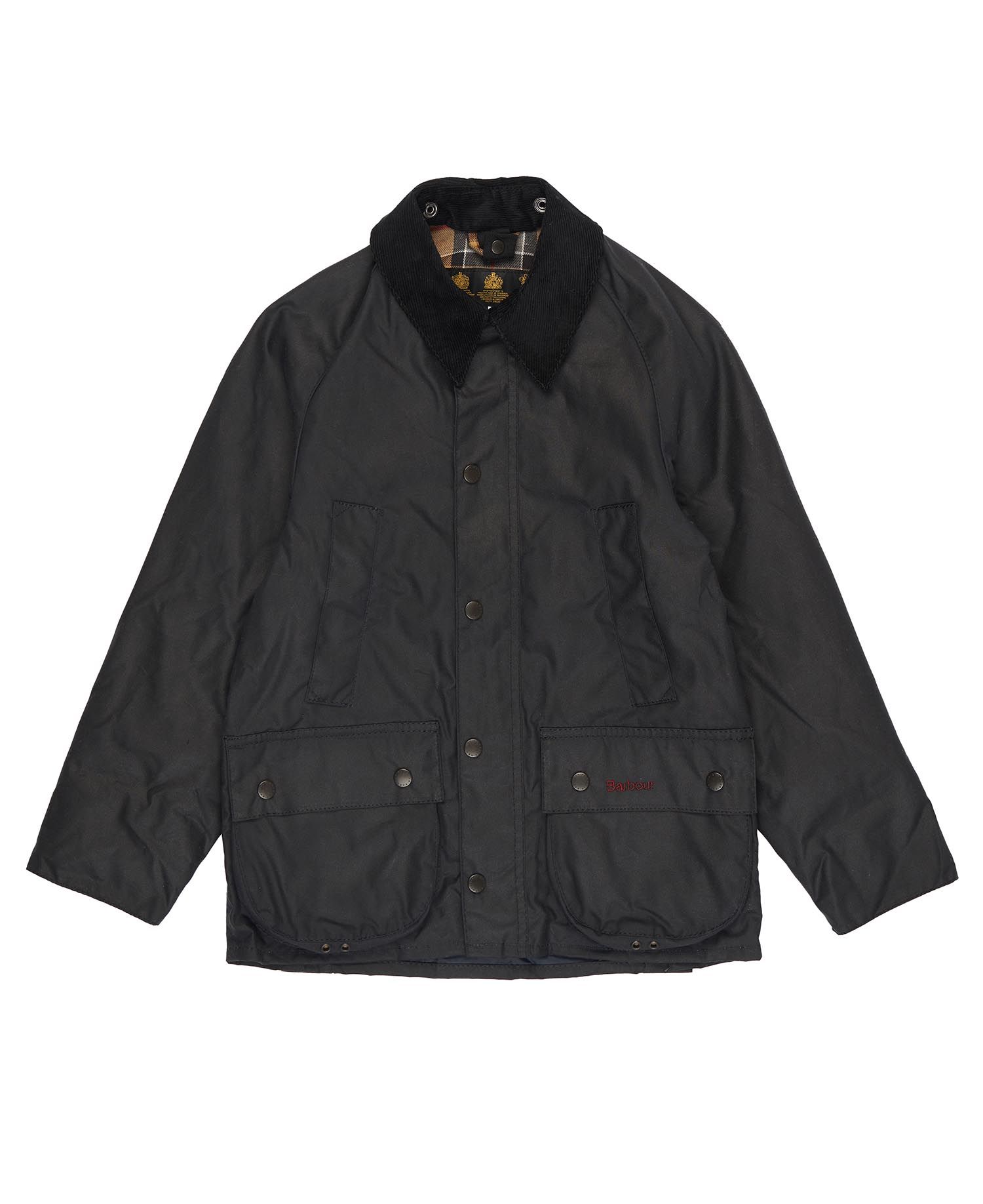 Barbour Boys Bedale Waxed Jacket Navy CWX0019 NY95 - APLAZE