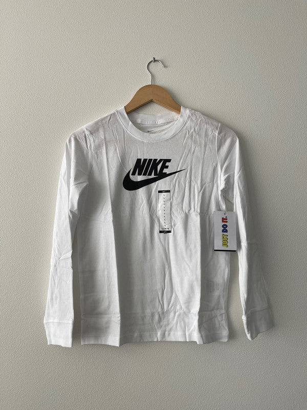 Nike Girl's Sportswear Futura Logo T-Shirt White CZ1260 100 N8
