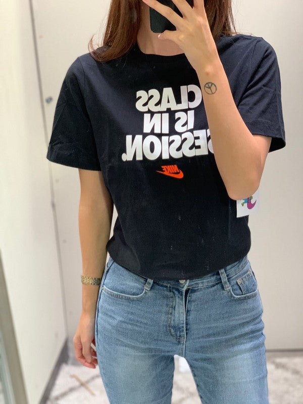 Nike Boy's Class Is In Session T-Shirt Black CZ1816 010 N8
