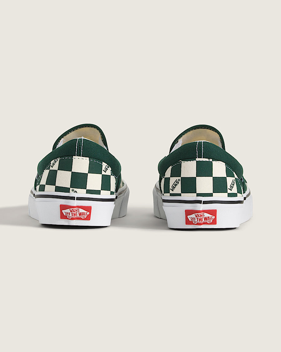 Vans Classic Slip-On Checkerboard Shoes Emerald VN000DAHEME