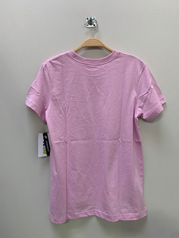 Nike Girl's Speckled Regrind Logo T-Shirt Light Arctic Pink DA1584 676 N9