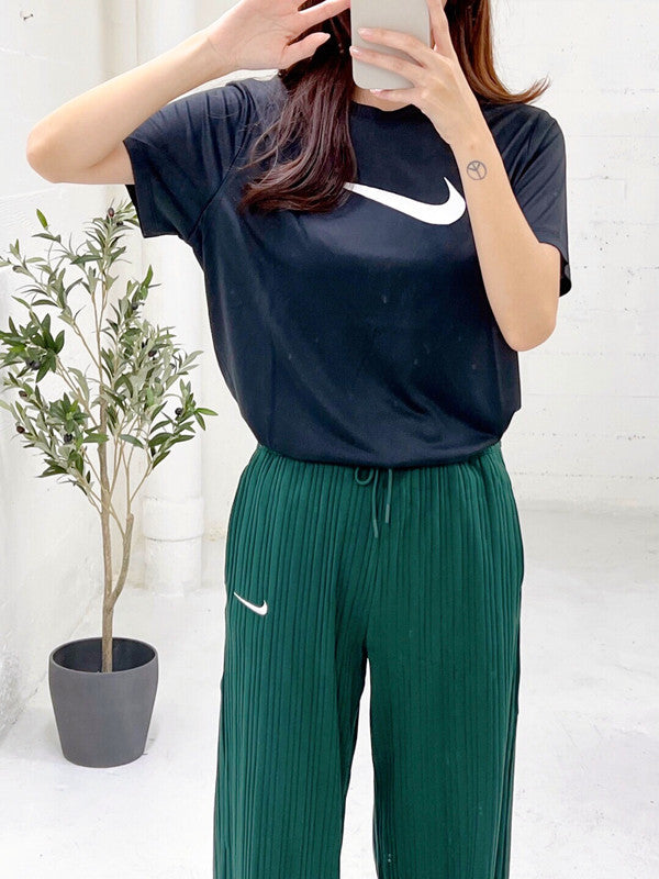 Nike Girl's Dri-Fit Training Extended Size T-Shirt Black/White DC9543 010 N6