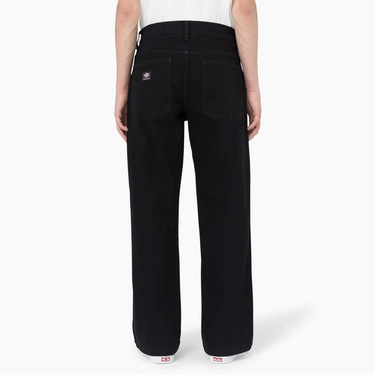 Dickies Mens Skateboarding Wingville Loose Fit Jeans Black Denim DDSK68L9D