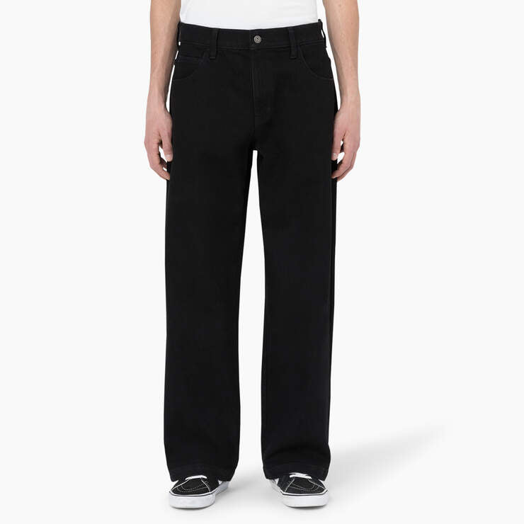 Dickies Mens Skateboarding Wingville Loose Fit Jeans Black Denim DDSK68L9D