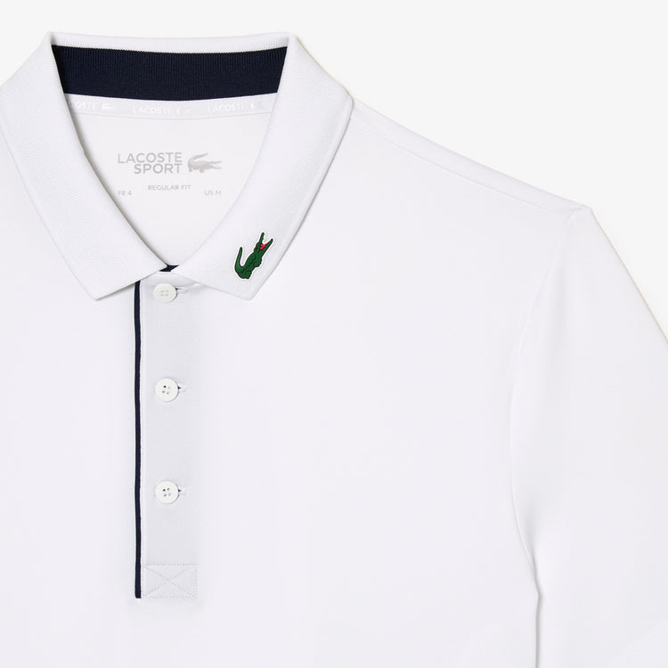 Polo Lacoste Sport White Black