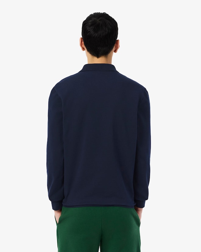 Lacoste Men’s Long Sleeve Polo Shirt Navy Blue DH5523 166