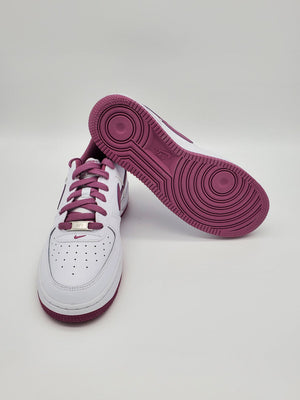 Nike Kids' Air Force 1 06 GS White/Light Bordeaux White DH9600 101 - APLAZE