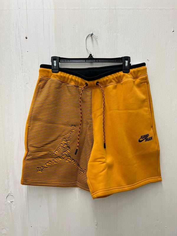 Nike Men's Jordan Jumpman Fleece Short Pants Light Curry/Black DJ0186 738 N9