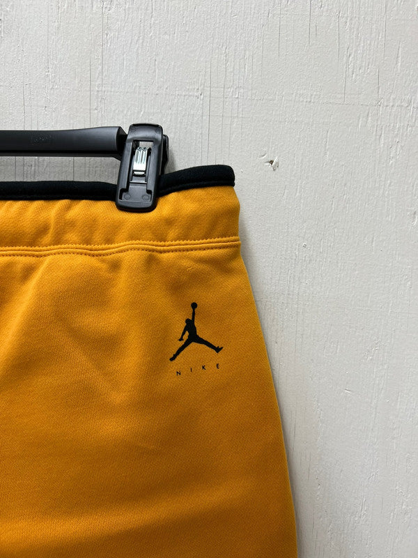 Nike Men's Jordan Jumpman Fleece Short Pants Light Curry/Black DJ0186 738 N9