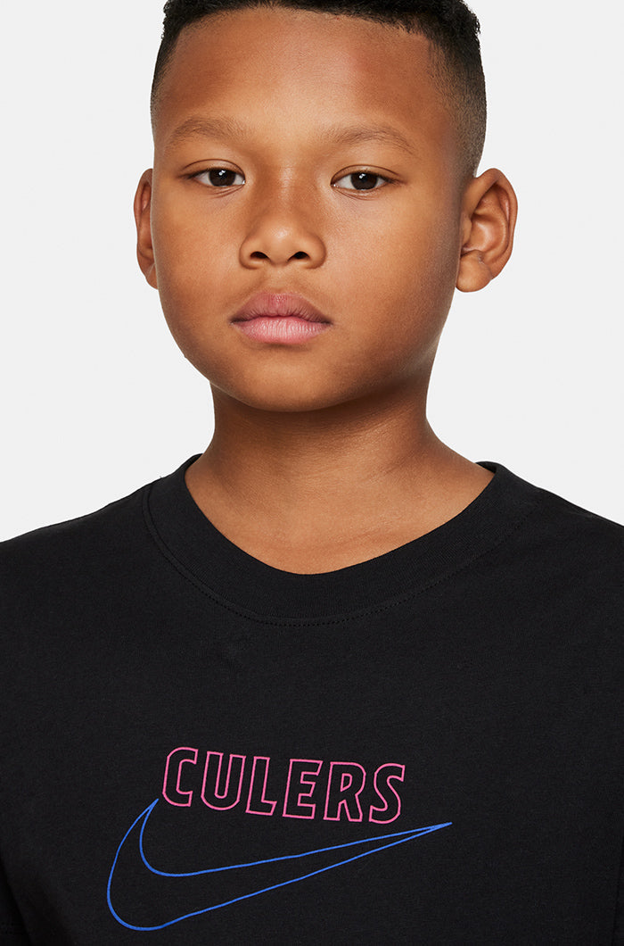 Nike Boy's FC Barcelona Soccer T-Shirt Black DJ4445 010 N11