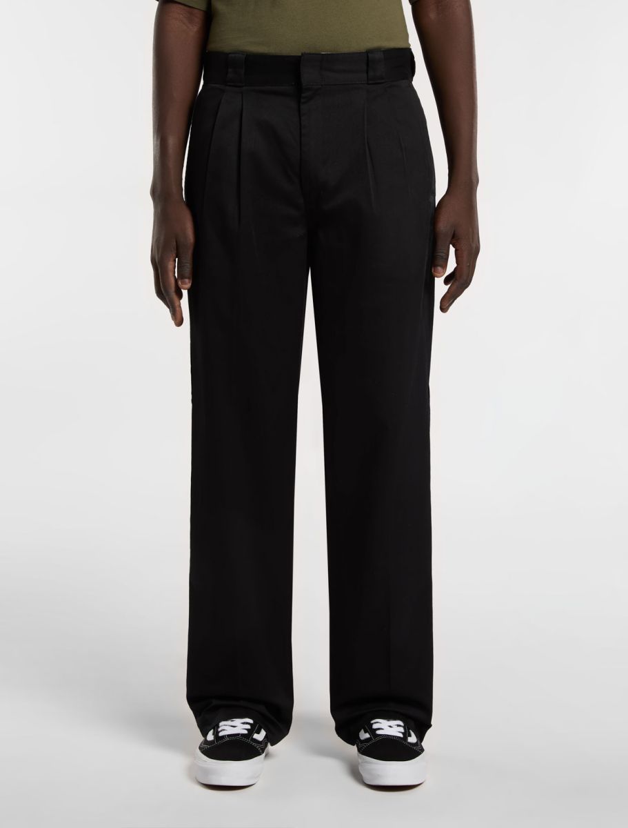 Dickies Mens Unionville Pleated Work Pants Black A4Z7FBLK