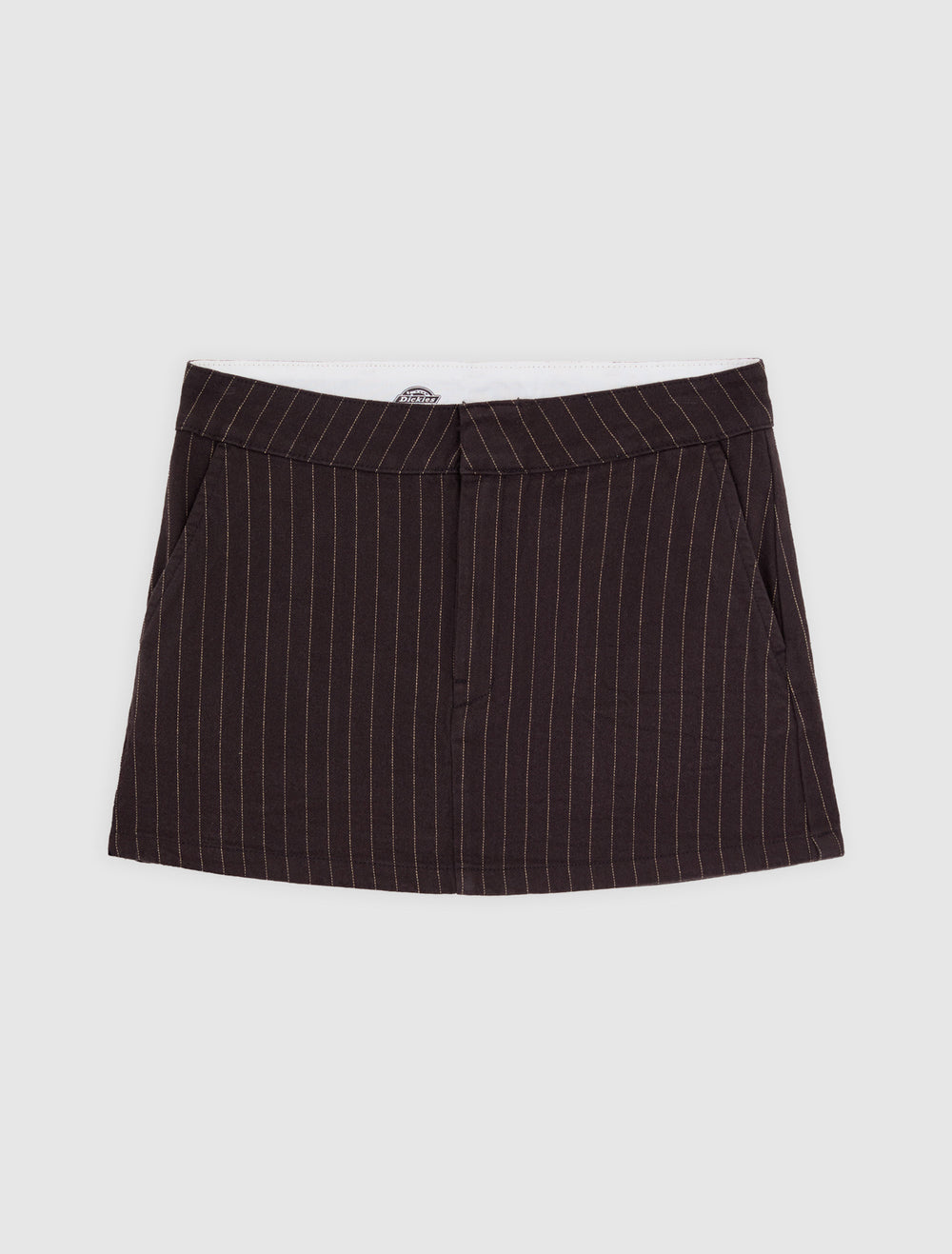 Dickies Womens Service Work Skirt Hickory Stripe Black A4Z88BLK