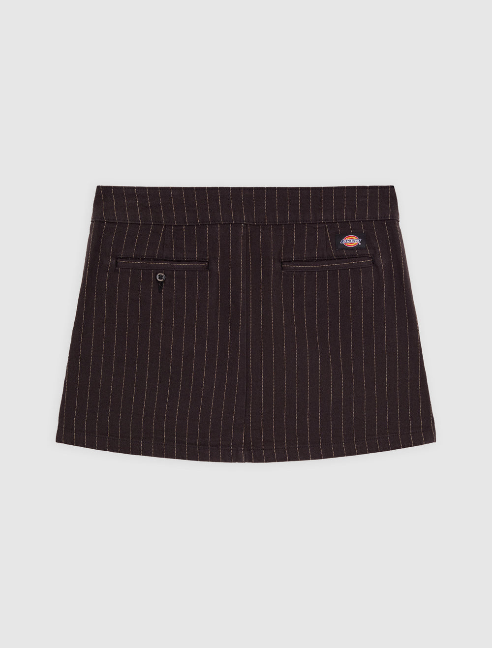 Dickies Womens Service Work Skirt Hickory Stripe Black A4Z88BLK