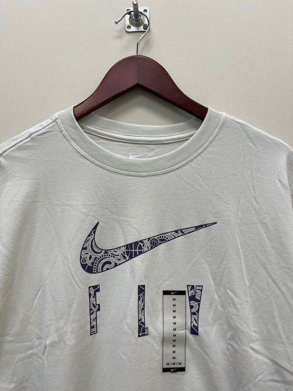 Nike Women's Swoosh Fly T-Shirt Light Bone DM8014 072 N1