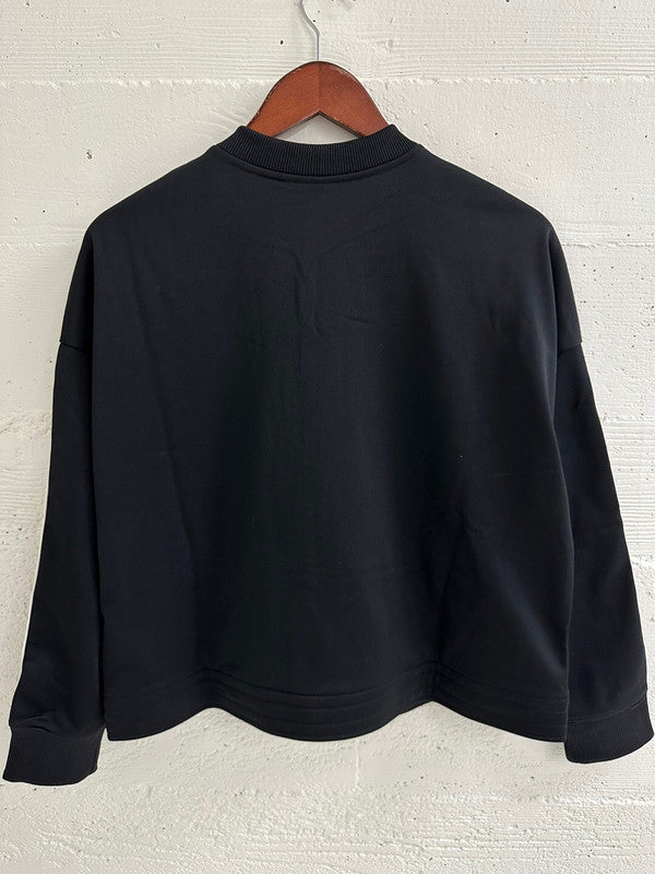 Nike Girl's Sportswear Tracksuit (Extended Size) Black/White/White DM8513 010 N4