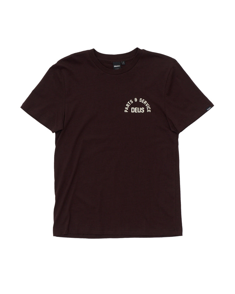 Deus Men's Troop Tee Choc Plum DMP251953D CPM