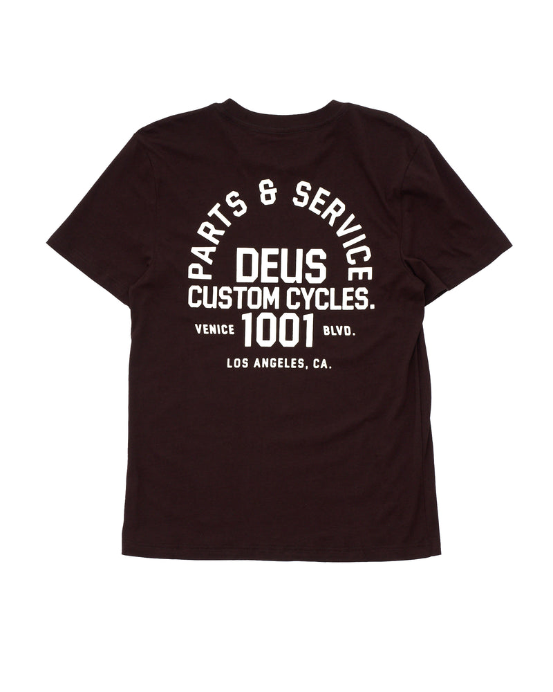 Deus Men's Troop Tee Choc Plum DMP251953D CPM