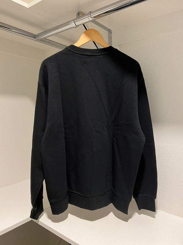 Nike Jordan Men's Essentials Fleece Crewneck Sweatshir Black/White DQ7520 010 N1