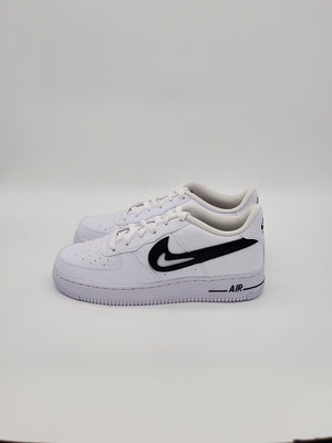 Nike Kids' Air Force 1 GS1 SI White/Black DR7889 100 - APLAZE