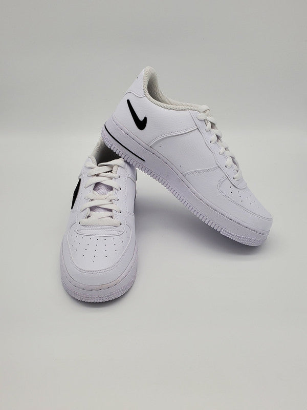 Nike Kids' Air Force 1 GS1 SI White/Black DR7889 100 - APLAZE