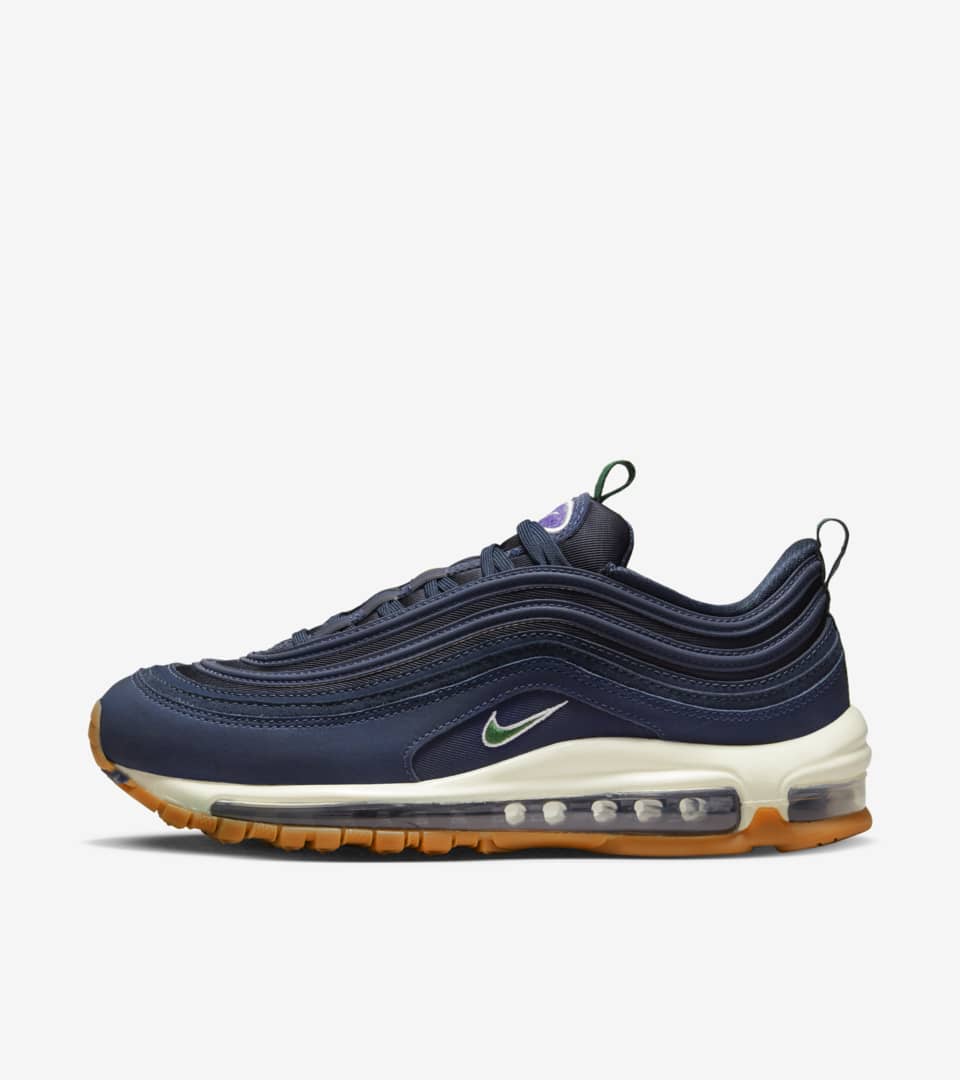 Nike Women's Air Max 97 QS Shoes Obsidian/Gorge Green DR9774 400 - APLAZE