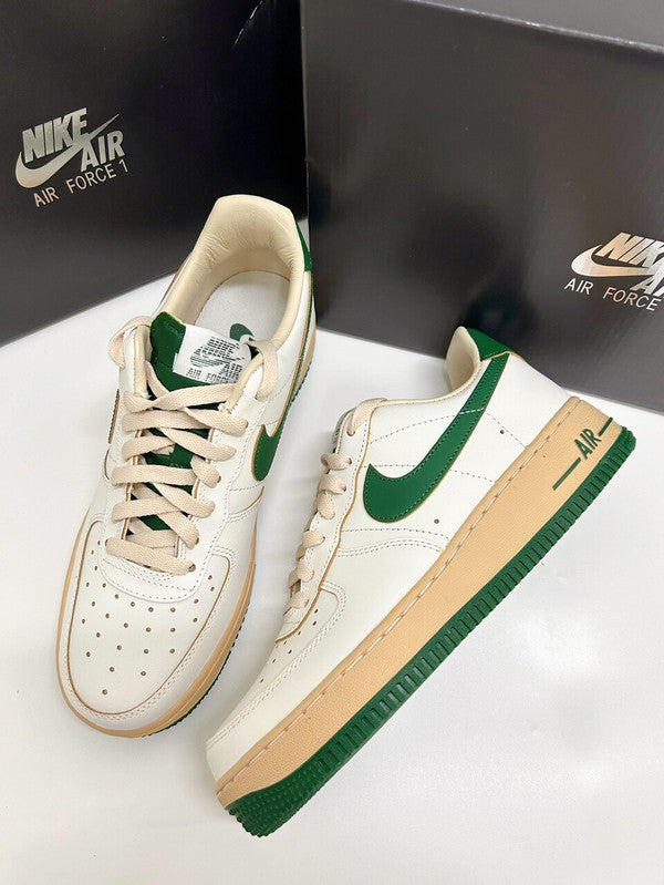 Nike Women's Air Force 1 '07 LV8 Shoes Sail/Sesame/Pearl White/Gorge Green DZ4764 133 - APLAZE