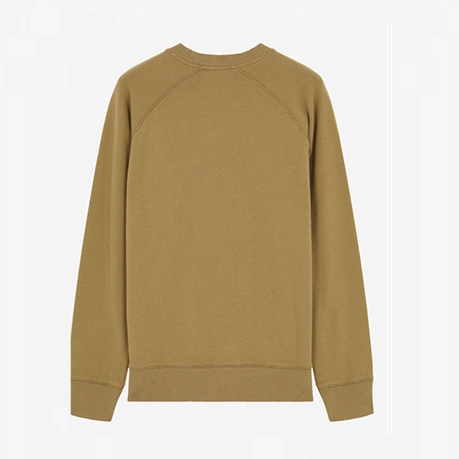 Maison Kitsune Men's Palais Royal Classic Sweatshirt Light Khaki EM00348KM0002 LK