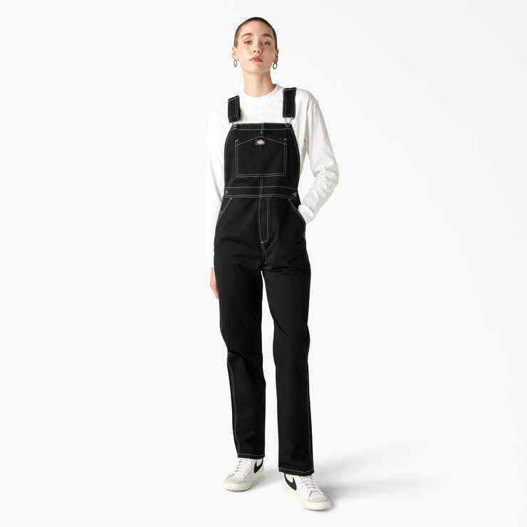 Dickies Women’s Regular Fit Bib Overalls Black FBR12BKX