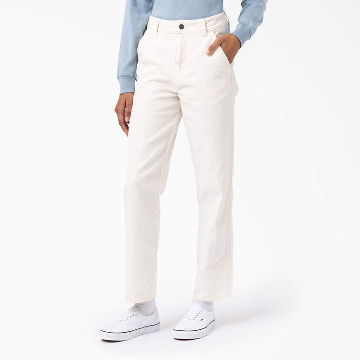 Dickies Women’s Regular Fit Duck Pants Stonewashed Cloud FPR05S2C