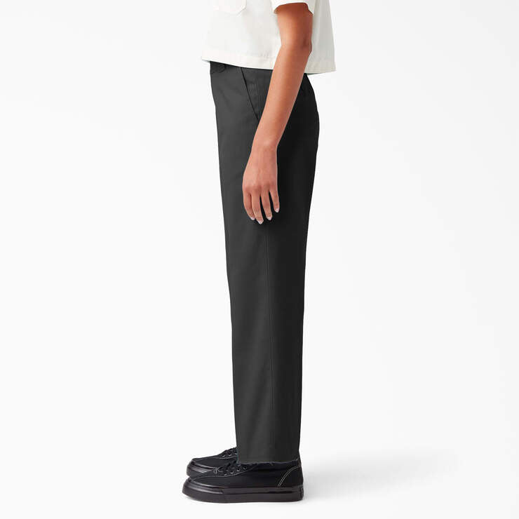 Dickies Women’s Regular Fit Cropped Pants Rinsed Rinsed Black FPR10RBK