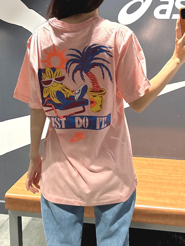 Nike Men's Spring Break Sun T-Shirt Bleached Coral FQ3748 697 N1