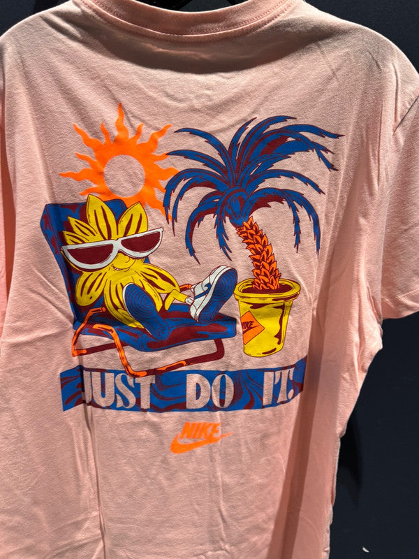 Nike Men's Spring Break Sun T-Shirt Bleached Coral FQ3748 697 N1