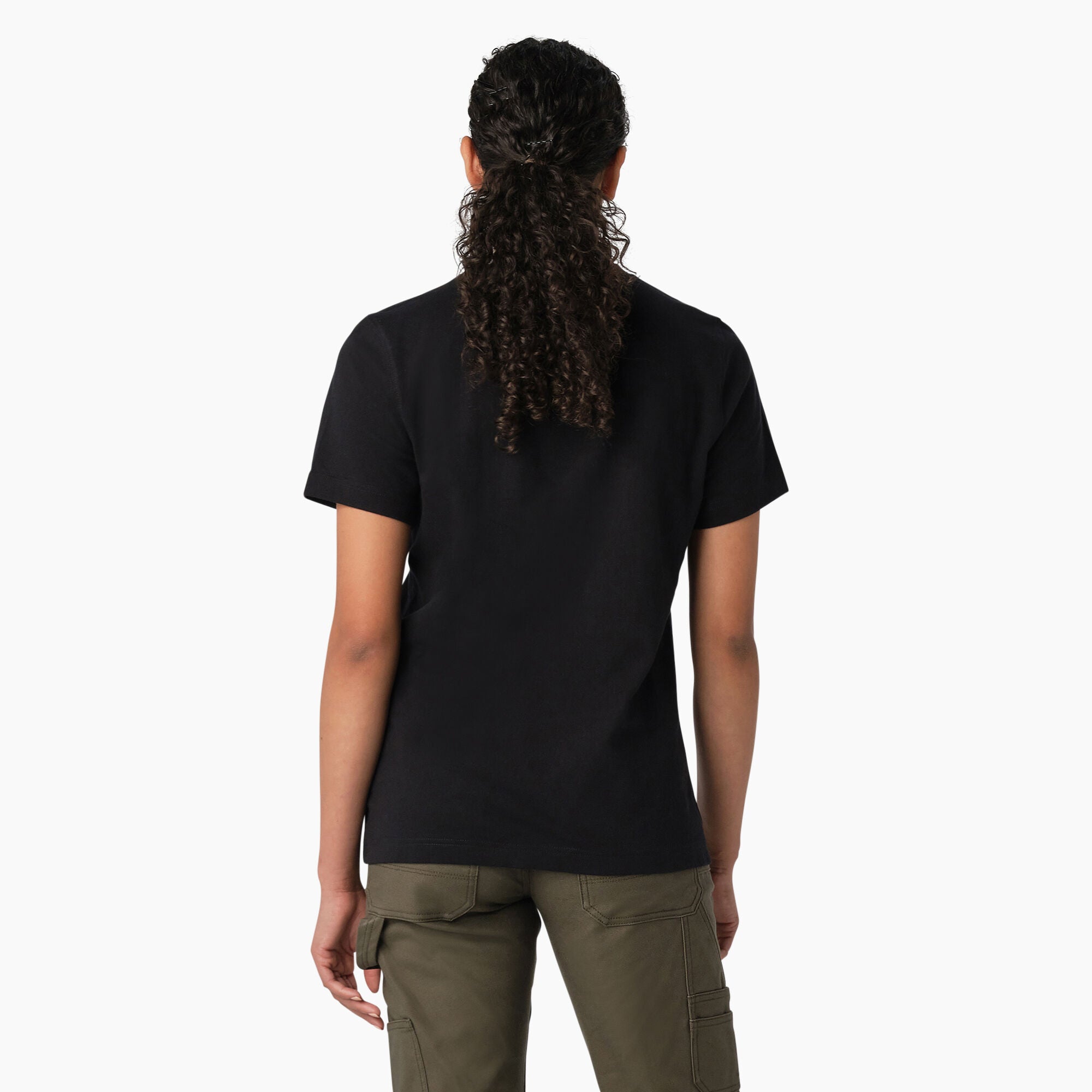 Dickies Women’s Heavyweight Logo T-Shirt Black FS47RKBK