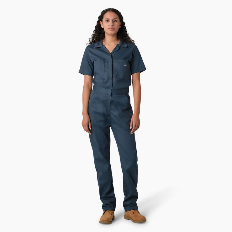 Dickies Women’s Flex-Cooling Short Sleeve Coveralls Airforce Blue A87640AF