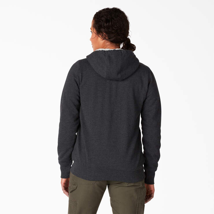 Dickies Women’s Sherpa Lined Hoodie Black Single Dye FW403KBD