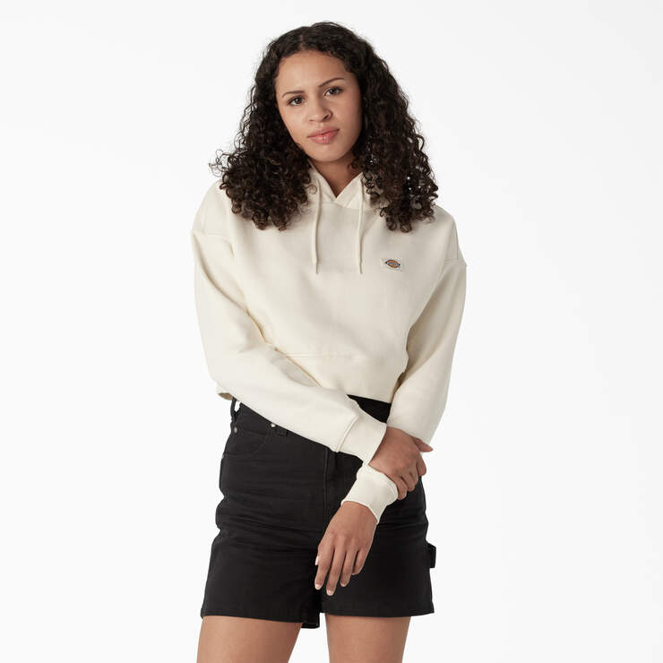 Dickies Women’s Oakport Cropped Hoodie Cloud FWR12CL9