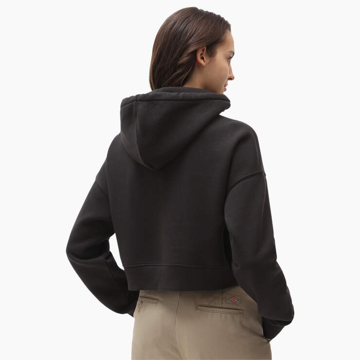 Dickies Women’s Oakport Cropped Hoodie Black FWR12KBK