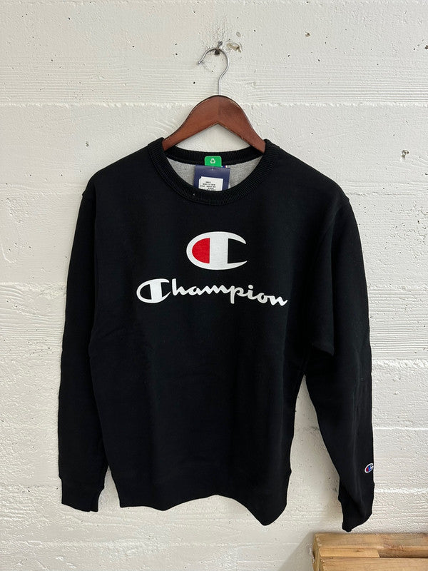 Champion Fleece Crew Black GF88H 586222 BKC - APLAZE