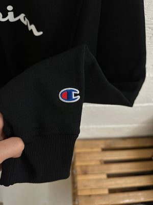 Champion Fleece Crew Black GF88H 586222 BKC - APLAZE