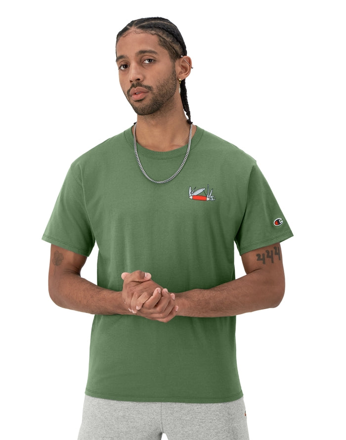 Champion Classic Graphic T-Shirt, Provisions Nurture Green GT23H 586QJB K0J - APLAZE